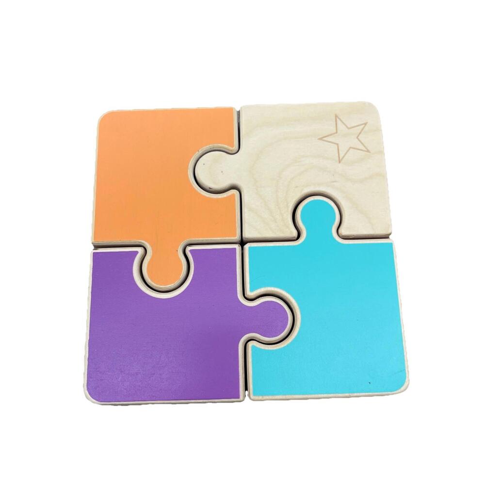Lovevery Large Chunky Wooden Jigsaw Puzzle Montessori Toddler 6.5” H87